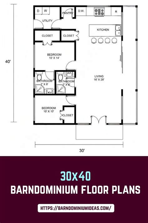 Design Your Own 30x40 Barndominium Floor Plans With Or Without A