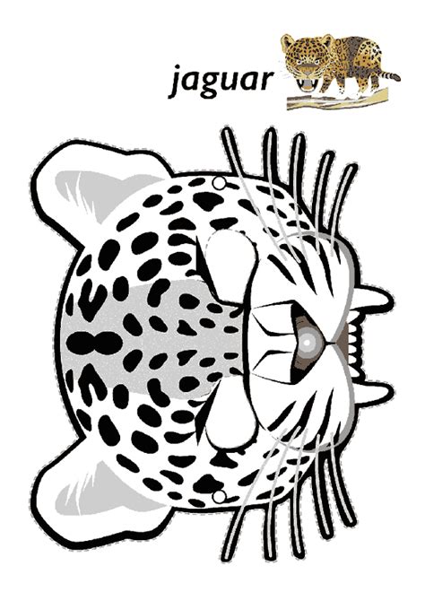 Jaguar Maskesi Kalıbı Okulöncesitr