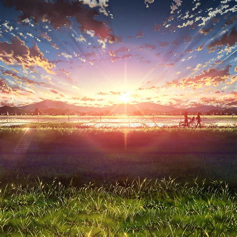 Anime Sunrise Landscape Sky Clouds Scenery 4k 97 Wallpaper Pc
