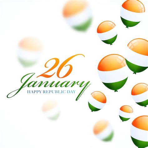 Premium Vector 26 January Happy Republic Day Design Decorated With