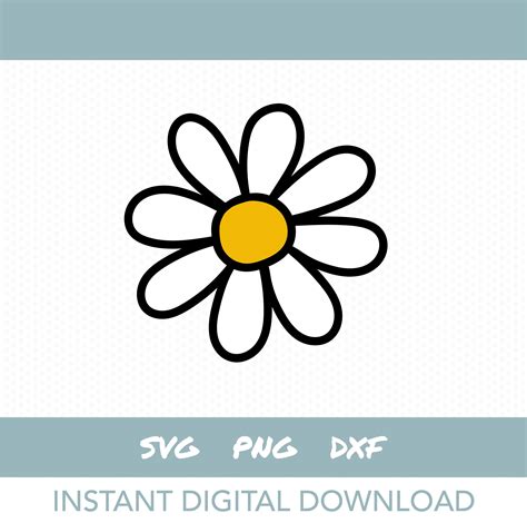 Daisy Svg Daisy Flower Clipart Instant Digital Download Etsy