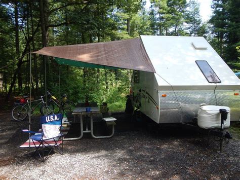 You will be amazed at the amount of space, it feels more like a travel trailer or hybrid than a fold down! Homemade Awnings for A Frame - Forest River Forums | A ...