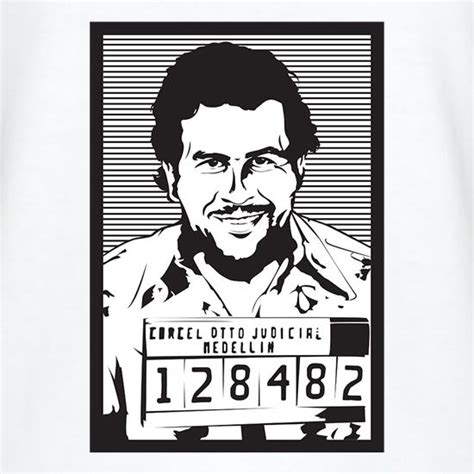 Pablo Escobar Mugshot V Neck T Shirt By Chargrilled