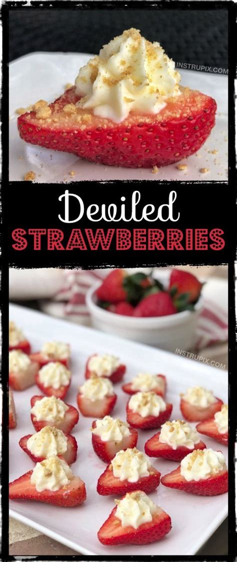 Back in the stand mixer bowl, add in the cream cheese, confectioners' sugar and vanilla. Deviled Strawberries (Made with a Cheesecake Filling ...