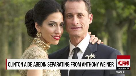 huma abedin separates from anthony weiner after new sexting scandal video business news