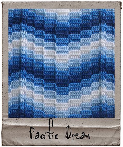 Mexican Wave Crochet Blanket Patterns Bargello Patterns Afghan