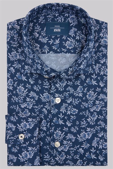 Mens 100 Cotton Shirts Shop Online At Moss Bros In 2023 Cotton