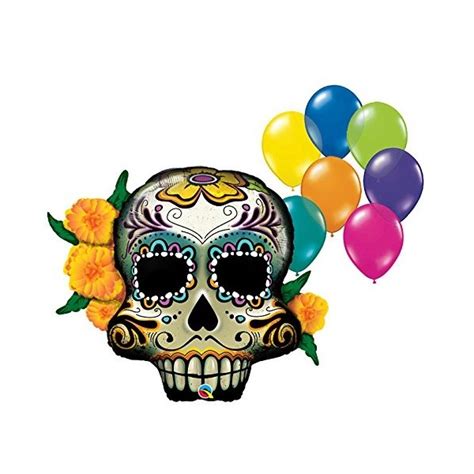 Get 20 of my top selling games for a fraction of the price. 38" Day of the Dead Skull 8pc Fiesta Party Balloon ...