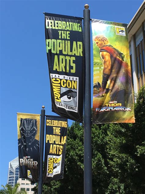 Thor Ragnarok And Black Panther On San Diego Comic Con Street Signs