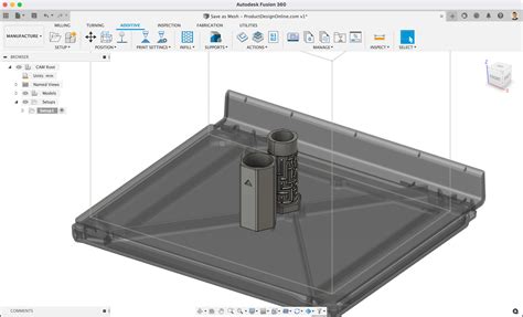 Set Up 3d Print In Fusion 360s Manufacture Workspace Min Product