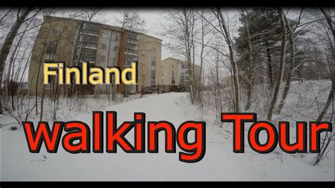 Walking Tour In Winter Nokia In Finland Youtube