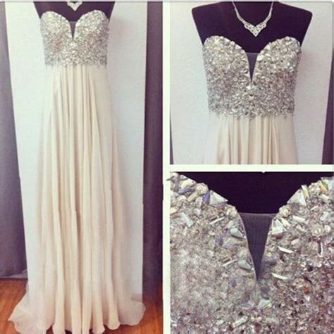 Chiffon Crystals Prom Dress Party Dress On Luulla