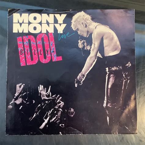Billy Idol 45rpm Mony Mony Live 1987 80s Classic Rock 7 Vinyl 2