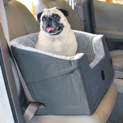 Kandh Pet Products Bucket Booster Large Gray Pet Car Seat 7632 The Home