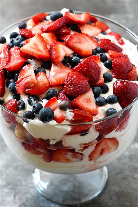 blueberry strawberry trifle recipe this classic trifle recipe is layered with vanilla cake