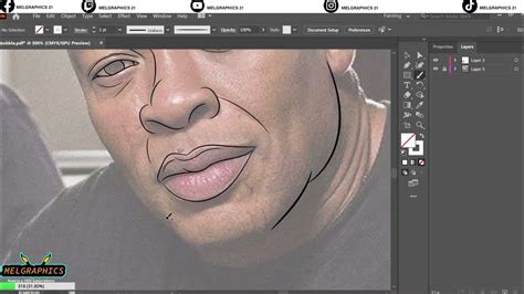 Tutorial How To Cartoon Yourselfadobe Illustratordr Dre Youtube