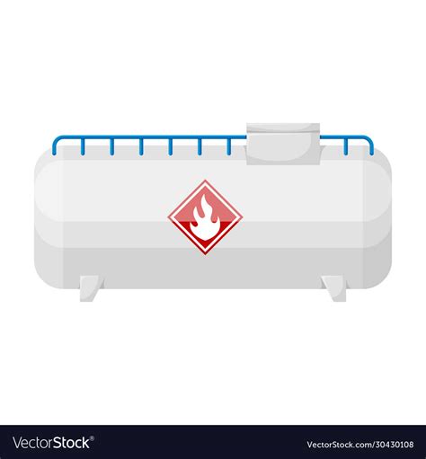 Gas Tank Iconcartoon Icon Isolated Royalty Free Vector Image