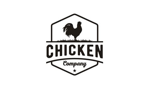 Chicken Rooster Farm Label Vintage Logo Graphic By Enola99d · Creative