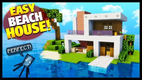 Minecraft Beach House Tutorial How To Build An Easy Minecraft House