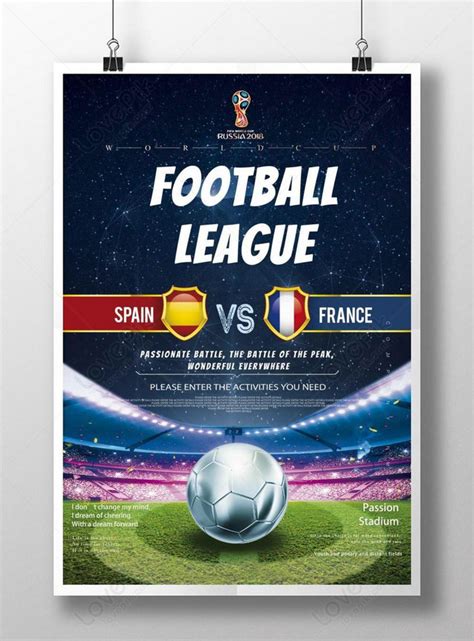 Template Poster Pertandingan Sepak Bola Untuk Diunduh Gratis Lovepik