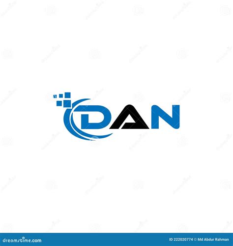 Dan Letter Logo Design On White Background Dan Creative Initials