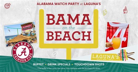 Alabama Football Watch Parties Lagunas Beach Bar Grill Pensacola