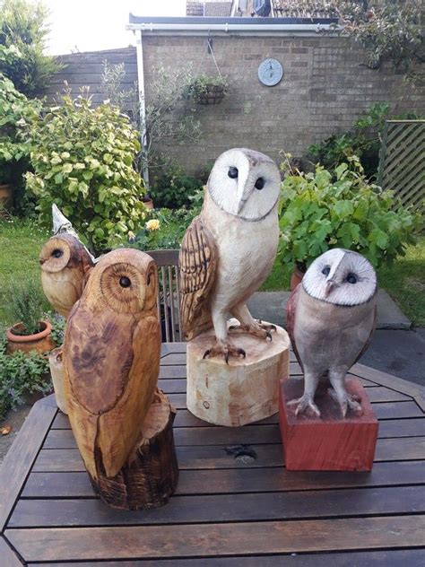 Owls Spirit Of Norfolk Wood Carvings Sculptures Bird Carving