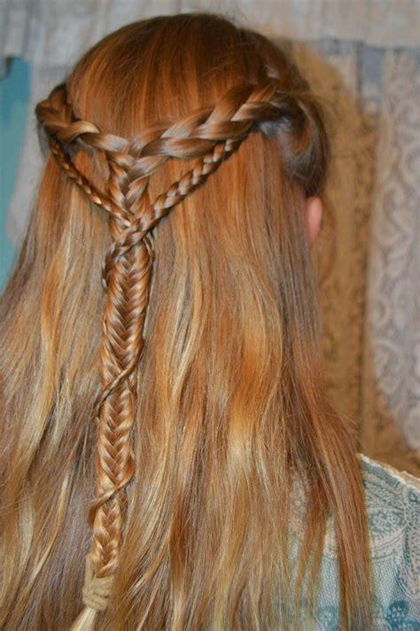 Whatsoever Things Are Lovely Medieval Elf Braid Wrapped Braid Hair