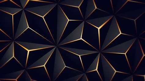 2560x1440 Triangle Solid Black Gold 4k 1440p Resolution Hd