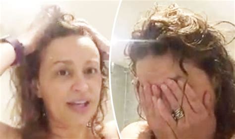 Loose Womens Nadia Sawalhas In Tears As She Shows Shes Losing Her Hair In Video Celebrity