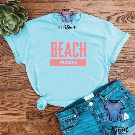 beach please unisex t shirt coral letter tees vacay mode vacation outfit shirts with