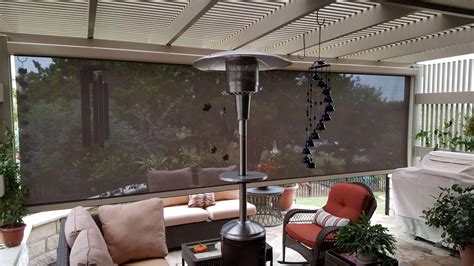 Austin Retractable Outdoor Patio Shades Zip Bug Screens