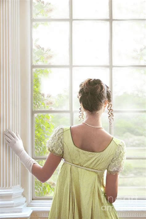 Regency Woman Looking Out Of A Window Photograph By Lee Avison Pixels