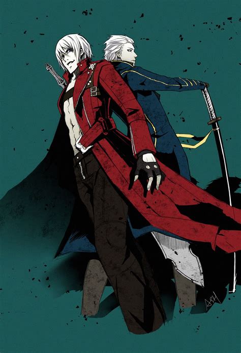 Devil May Cry Vergil Sparda Dante Sparda Anime Manga Anime Guys Anime Art Dante Anime