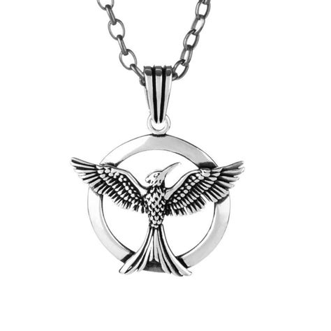 925 Sterling Silver Rising Phoenix Necklace With Thick Chain Etsy