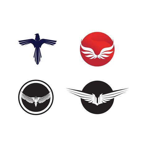 Falcon Eagle Bird Logo Template Vector Icon 12998897 Vector Art At Vecteezy