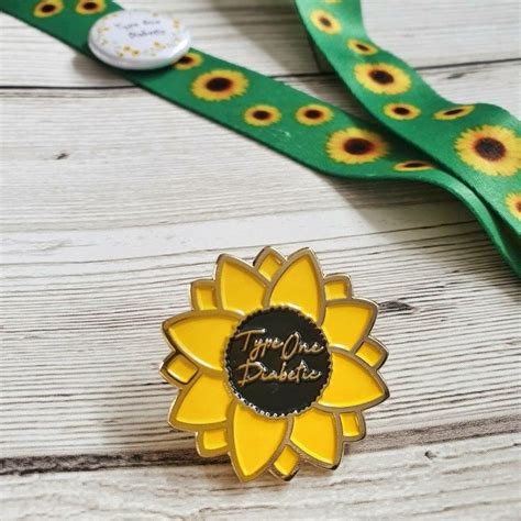 Hidden Disability Lanyard Type One Diabetic Sunflower Invisible