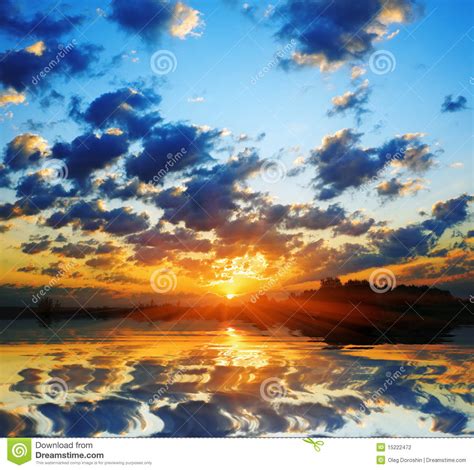 Fiery dawn sun stock photo. Image of nature, earth, outdoors - 15222472
