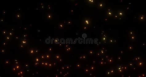 Fire Burning Embers Ash Particles Stock Footage Video Of Particle