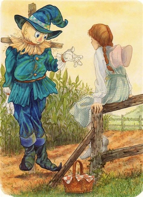Dorothy And Scarecrow Illustration