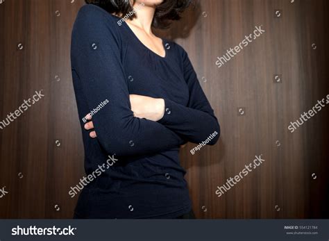 Woman Holding Her Breast Stock Photo 554121784 Shutterstock
