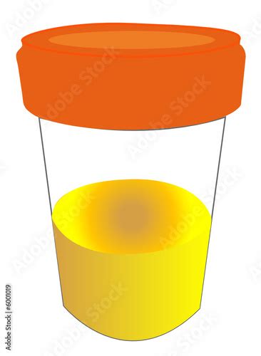 Specimen Cup With Urine Sample Vector Stock Image And Royalty Free