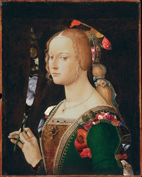 Altered Renaissance Art Print Portrait Art Floral Still Etsy