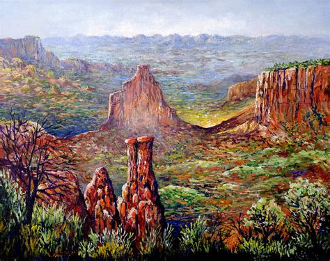 Colorado National Monument Painting By Lou Ann Bagnall Fine Art America