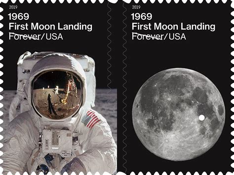 The Us Postal Service Is Issuing First Moon Landing Forever Stamps Nasa