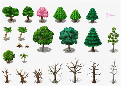 Rpg Pixel Art Trees