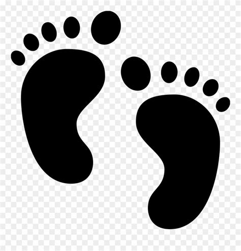 Download Vector Footprints Boot Svg Black And White Download Baby
