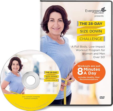 The 28 Day Size Down Challenge Workout Dvd For Beginners And Seniors