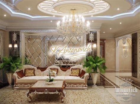 Living Room Design In Classic Style Dubai