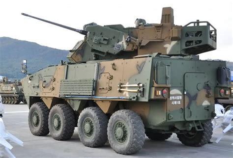 New South Korean Air Defense 30mm Gun System On K808 8x8 Armored At